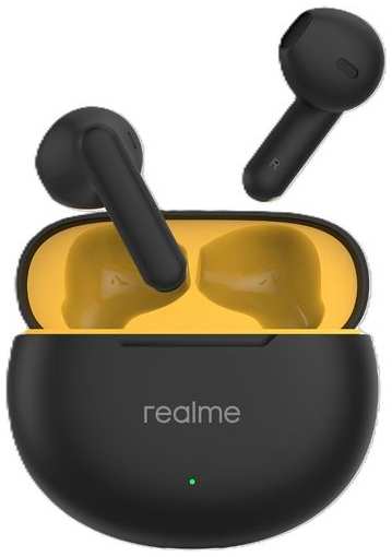 Наушники REALME Buds T01, Bluetooth, внутриканальные, черный [6941764436190] 9666429388