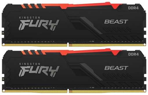 Оперативная память Kingston Fury Beast KF426C16BB2AK2/32 DDR4 - 2x 16ГБ 2666МГц, DIMM, Ret 9666440371