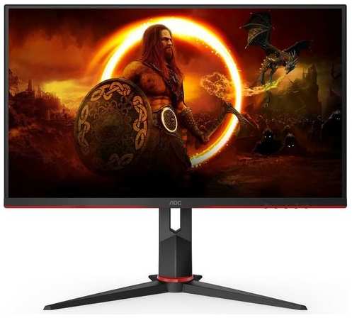 27″ Монитор AOC Q27G2S, 2560x1440, IPS, 165Гц, 2хHDMI, 1хDP, черный/красный [q27g2s/eu] 9666440700