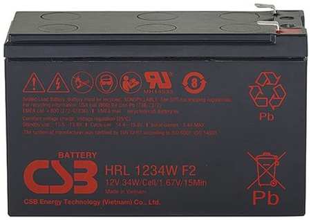Аккумуляторная батарея для ИБП CSB HRL1234W 12В, 9Ач