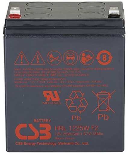 Аккумуляторная батарея для ИБП CSB HRL1225W F2 FR 12В, 25Ач