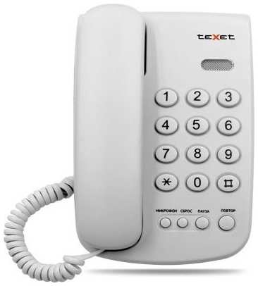 Проводной телефон TeXet TX-241, серый 9666442863