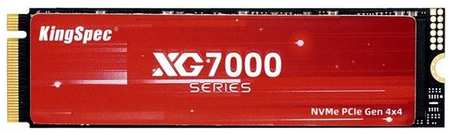 SSD накопитель KINGSPEC XG7000 XG7000-1TB 1ТБ, M.2 2280, PCIe 4.0 x4, NVMe, M.2