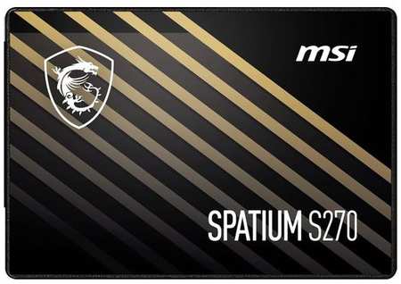 SSD накопитель MSI Spatium S270 240ГБ, 2.5″, SATA III, SATA, rtl [s78-440n070-p83] 9666444119
