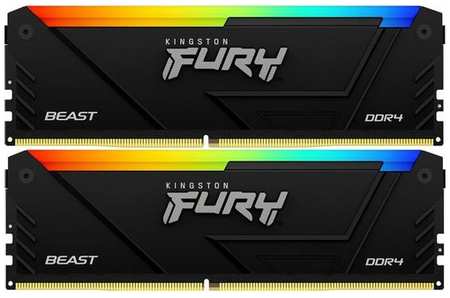 Оперативная память Kingston Fury Beast Black KF436C18BB2AK2/64 DDR4 - 2x 32ГБ 3600МГц, DIMM, Ret 9666444754