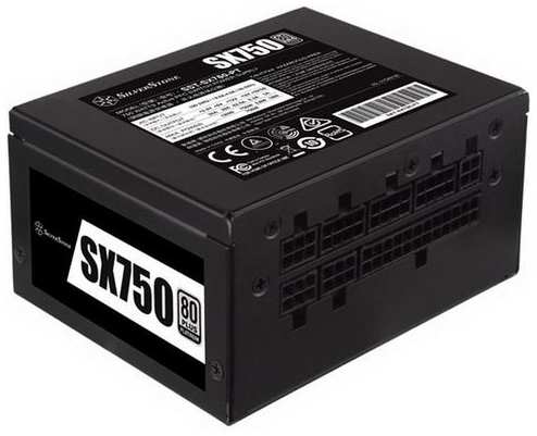 Блок питания SILVERSTONE SX750-PT, 750Вт, 92мм, черный, retail [g540sx750pt0220] 9666445012