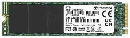 SSD накопитель Transcend 110Q 1ТБ, M.2 2280, PCIe 3.0 x4, NVMe, M.2 [ts1tmte110q] 9666445498