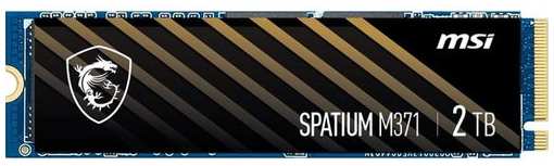 SSD накопитель MSI Spatium M371 1ТБ, M.2 2280, PCIe 3.0 x4, NVMe, M.2 [s78-440l870-p83]