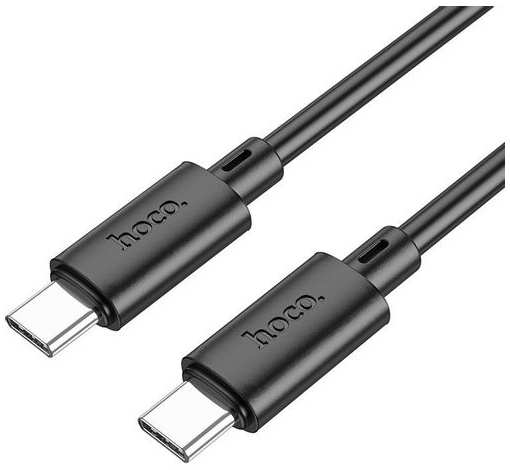 Кабель Hoco X88 Gratified, USB Type-C (m) - USB Type-C (m), 1м, 3A, черный [x88 gratified 60w]