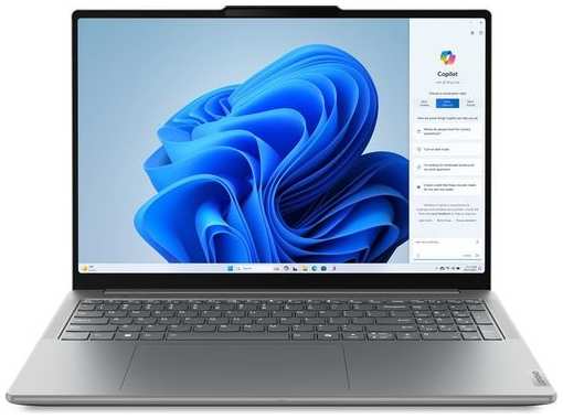 Ноутбук Lenovo Yoga Pro 9 16IMH9 16″, 2024, IPS, Intel Core Ultra 7 155H, Intel Evo 1.4ГГц, 16-ядерный, 16ГБ LPDDR5x, 1ТБ SSD, NVIDIA GeForce RTX 4060 для ноутбуков - 8 ГБ, Windows 11 Home, серый [83dn002xru] 9666446466