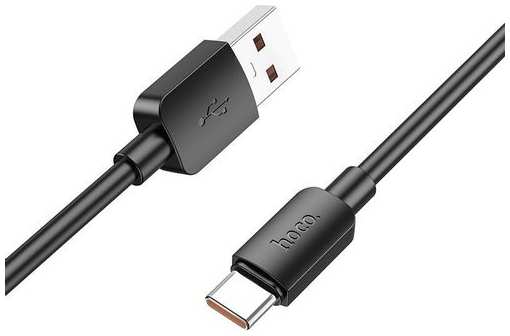 Кабель Hoco X96 Hyper, USB Type-C (m) - USB (m), 1м, 6A, черный [x96 hyper 100w type-c] 9666446769