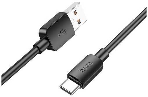 Кабель Hoco X96 Hyper, USB Type-C (m) - USB (m), 1м, 3A, черный [x96 hyper 27w type-c]