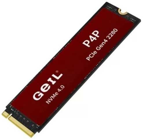 SSD накопитель GeIL P4P 1ТБ, M.2 2280, PCIe 4.0 x4, NVMe, M.2 [p4pdc23c1tba] 9666448200