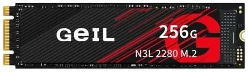 SSD накопитель GeIL N3L 256ГБ, M.2 2280, SATA III, M.2 [n3lfd22m256a] 9666448229