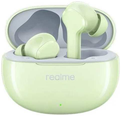 Наушники REALME Buds T110, Bluetooth, внутриканальные, зеленый [631206000020] 9666462025