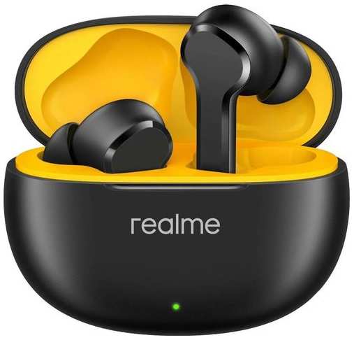 Наушники REALME Buds T110, Bluetooth, внутриканальные, черный [631206000006] 9666462029