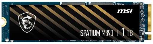 SSD накопитель MSI Spatium M390 1ТБ, M.2 2280, PCIe 3.0 x4, NVMe, M.2, oem [s78-440l640-p83] 9666462690