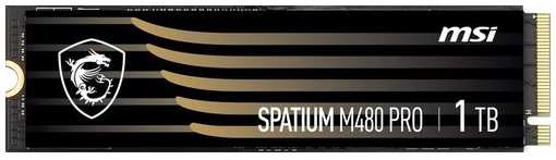 SSD накопитель MSI Spatium M480 Pro 1ТБ, M.2 2280, PCIe 4.0 x4, NVMe, M.2 [s78-440l1g0-p83]