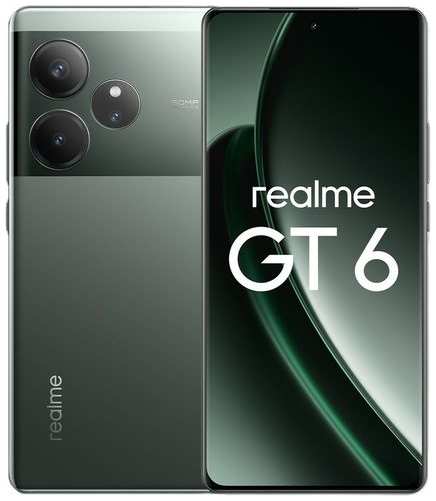 Смартфон REALME GT 6 12/256Gb, RMX3851, зеленый туман REALME GT6 9666463471