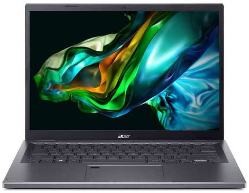 Ноутбук Acer Aspire 5 A514-56M-770K NX.KH6CD.008, 14″, IPS, Intel Core i7 1355U 1.7ГГц, 10-ядерный, 16ГБ LPDDR5, 512ГБ SSD, Intel Iris Xe graphics, без операционной системы