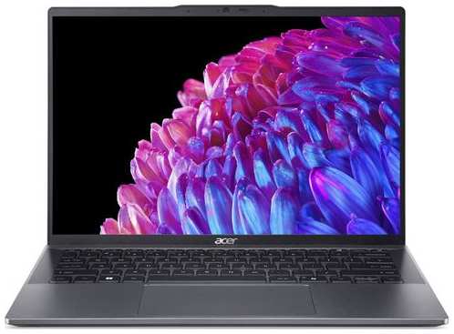 Ноутбук Acer Swift Go 14 SFG14-63-R57X NX.KTSCD.003, 14″, OLED, AMD Ryzen 7 8845HS 3.8ГГц, 8-ядерный, 16ГБ LPDDR5x, 1ТБ SSD, AMD Radeon, Windows 11 Home, металлический