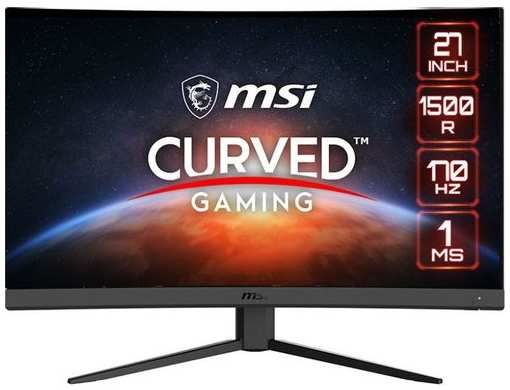 27″ Монитор MSI G27CQ4 E2, 2560x1440, VA, 170Гц, 2хHDMI, 1хDP, изогнутый, черный [9s6-3cb01t-051] 9666464985