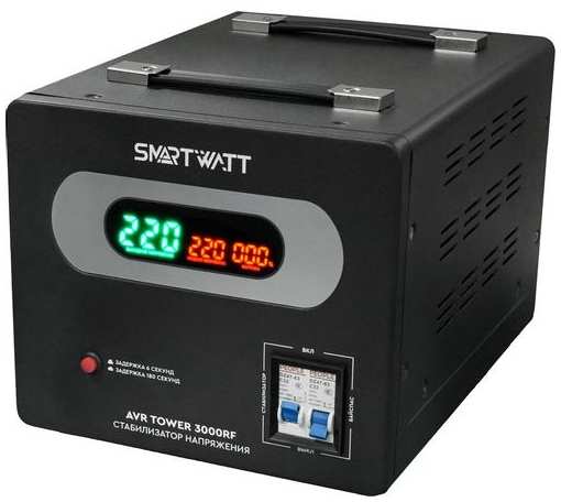 Стабилизатор напряжения SMARTWATT AVR Tower 3000RF черный [4512020370007] 9666465566