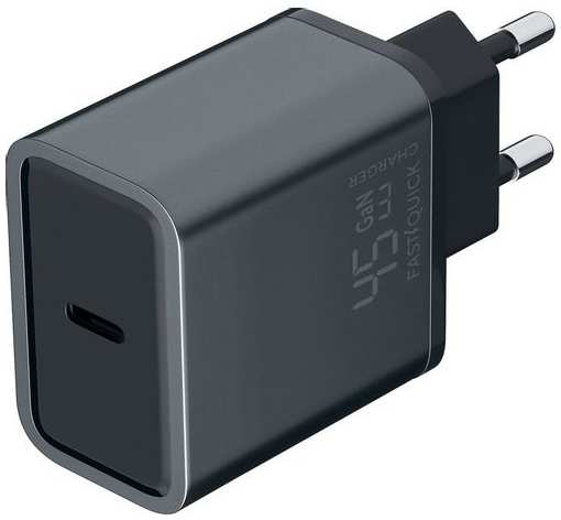 Сетевое зарядное устройство Redline XC-5, USB + USB type-C, 45Вт, 3A, черный [ут000038330] 9666465752