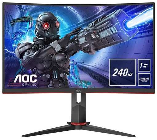 31.5″ Монитор AOC Gaming C32G2ZE/BK, 1920x1080, VA, 240Гц, 2хHDMI, 1хDP, изогнутый, / и