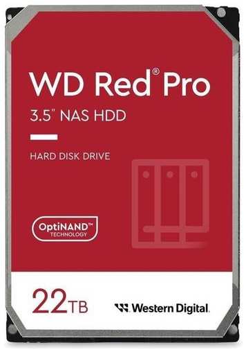 Жесткий диск WD Red Pro WD221KFGX, 22ТБ, HDD, SATA III, 3.5″ 9666467412