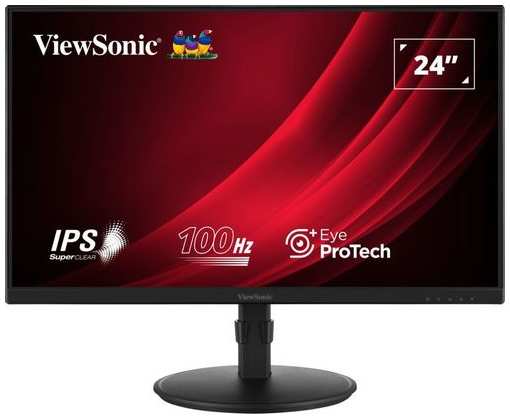 23.8″ Монитор ViewSonic VA2408-HDJ, 1920x1080, IPS, 100Гц, 1хHDMI, 1хDP