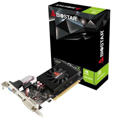 Видеокарта Biostar NVIDIA GeForce GT 710 GT710-2GB D3 LP 2ГБ DDR3, Low Profile, Ret [vn7103thx6] 9666468011