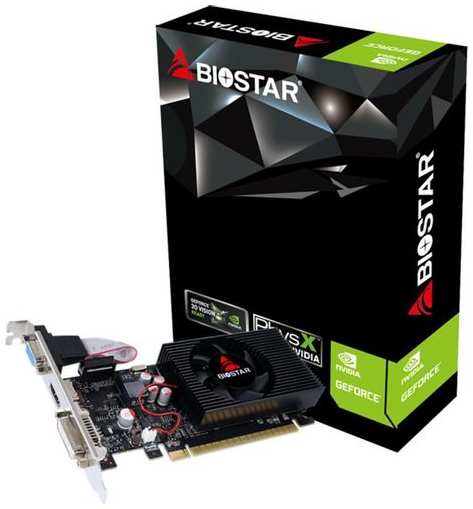 Видеокарта Biostar NVIDIA GeForce GT 730 GT730-2GB D3 LP (GF108) 2ГБ GDDR3, Low Profile, Ret [vn7313thx1]