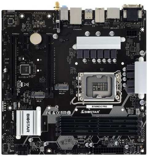 Материнская плата Biostar B760MZ-E PRO, LGA 1700, Intel B760, mATX, Ret 9666468082