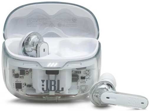 Наушники JBL Tune Beam Ghost, Bluetooth, внутриканальные, [jbltbeamgwht]