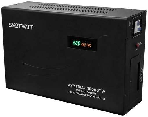 Стабилизатор напряжения SMARTWATT AVR Triac 10000TW черный [4512020380005] 9666474646