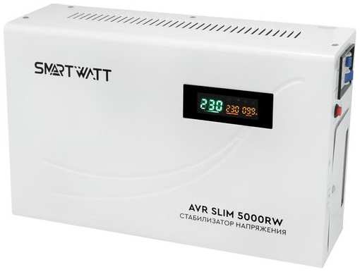 Стабилизатор напряжения SMARTWATT AVR Slim 5000RW белый [4512020310005] 9666474828