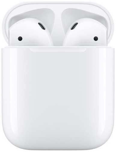 Наушники Apple AirPods 2 A2032,A2031,A1602, with Charging Case, Bluetooth, вкладыши, [mv7n2ch/a]