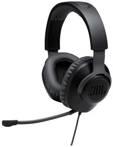 Наушники JBL Quantum 100, 3.5 мм, накладные, черный [jblquantum100blk] 9666476674