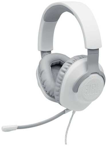 Наушники JBL Quantum 100, 3.5 мм, накладные, белый [jblquantum100wht] 9666476676