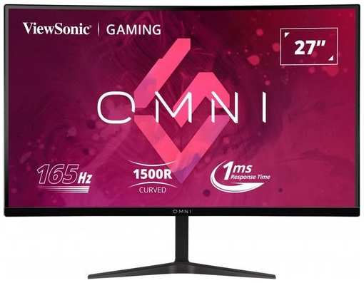 27″ Монитор ViewSonic VX2718-2KPC-MHD, 2560x1440, VA, 165Гц, 2хHDMI, 1хDP, изогнутый