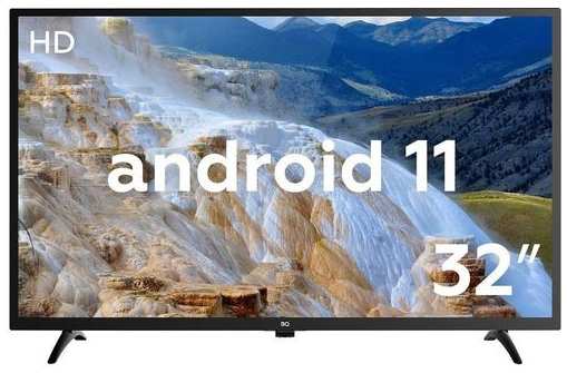 32″ Телевизор BQ 32S15B, HD, черный, СМАРТ ТВ, Android 9666480228