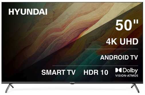50″ Телевизор Hyundai H-LED50BU7009, 4K Ultra HD, черный, СМАРТ ТВ, Android TV 9666480946