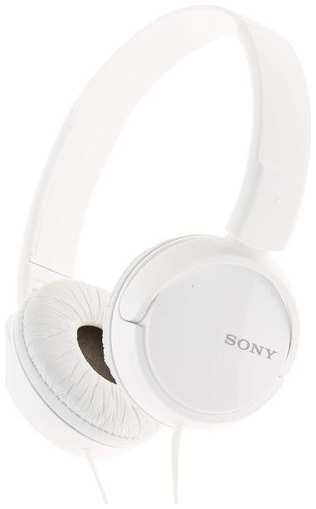 Наушники Sony MDR-ZX110, 3.5 мм, накладные, белый [mdr-zx110/wze] 9666482433