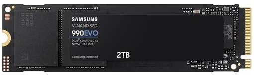 SSD накопитель Samsung 990 EVO 2ТБ, M.2 2280, PCIe 4.0 x4, NVMe, M.2 [mz-v9e2t0bw] 9666482921