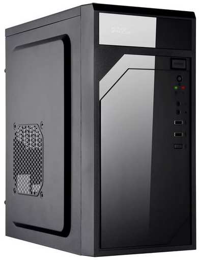 Корпус mATX KINGPRICE KPCC-MN208, Mini-Tower, без БП, черный 9666483668