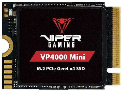 SSD накопитель Patriot VP4000 Mini 500ГБ, M.2 2230, PCIe 4.0 x4, NVMe, M.2 [vp4000m500gm23] 9666484020