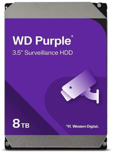 Жесткий диск WD Purple WD85PURZ, 8ТБ, HDD, SATA III, 3.5″ 9666485003