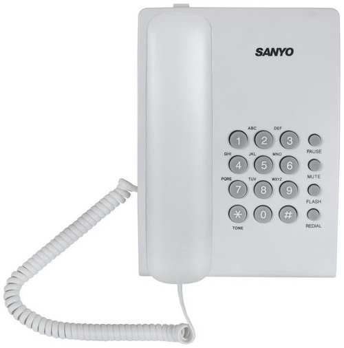 Проводной телефон Sanyo RA-S204W, белый 9666485417