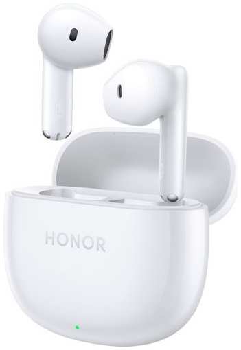 Наушники Honor Earbuds X6, Bluetooth, внутриканальные, белый [5503abbg] 9666487386